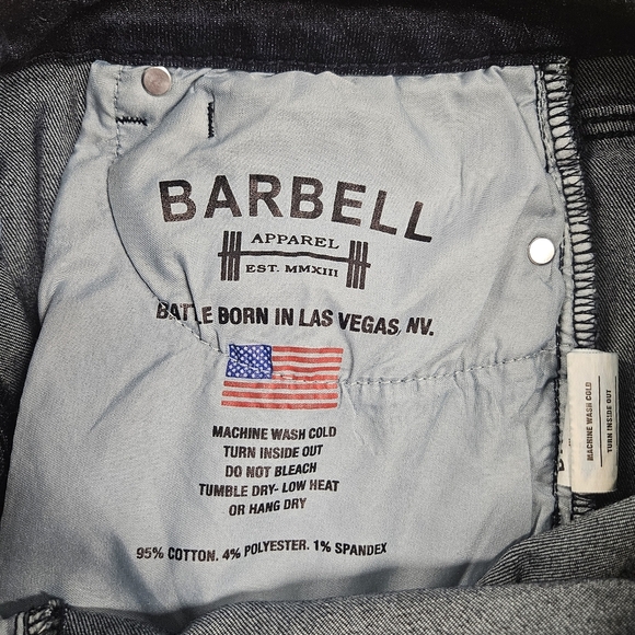 Barbell Apparel Dark Denim Slim Fit Skinny Jeans Size 29L - Picture 7 of 16